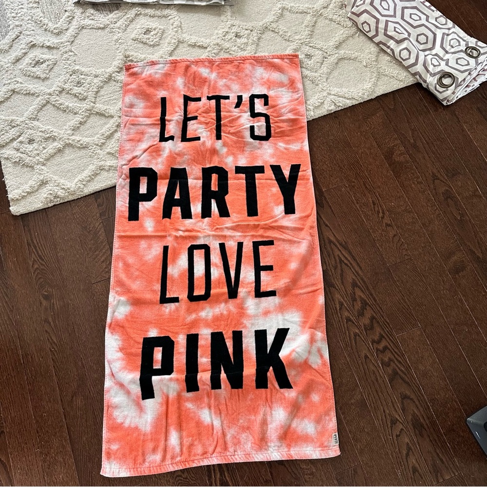 PINK pool towel